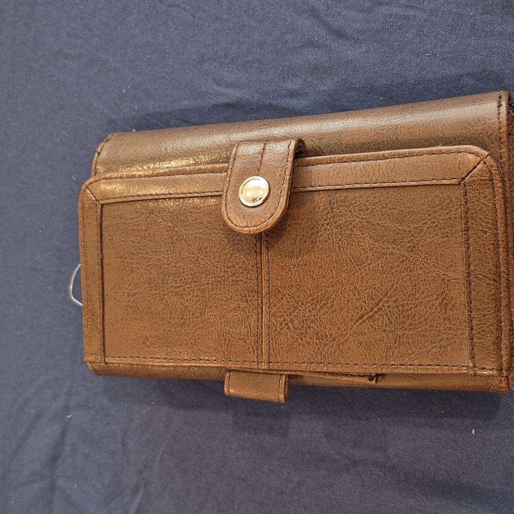 White Stag Vintage Brown Wallet with Calculator & Checkbook